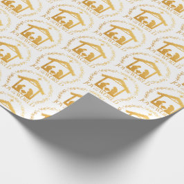 Kerstvreugde Goud Kerstmis Cadeaupapier