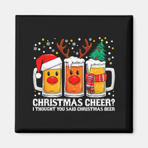 Kerstvreugde Grappige Rendier Bier Kerst Drank Magneet