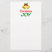 Kerstvreugde (Holly Bells) Briefpapier (Voorkant)