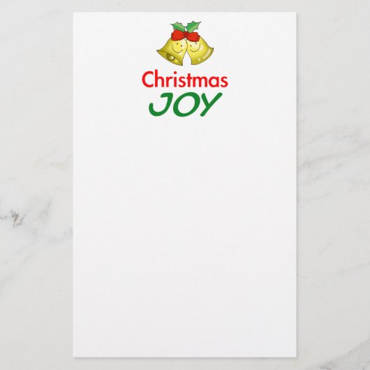 Kerstvreugde (Holly Bells) Briefpapier (Voorkant)