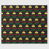 Kerstvreugde (Holly Bells) Cadeaupapier (Vlak)
