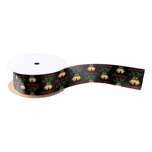 Kerstvreugde (Holly Bells) Satijnen Lint (Spoel)