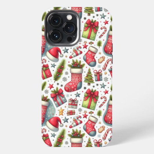 Kerstvreugde iPhone Hoesje (Achterkant)