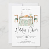 Kerstvreugde | Kerst Dinnerparty Kaart (Voorkant)