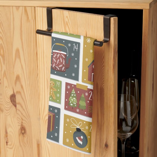 Kerstvreugde | Kerst Hygge Adventskalender Theedoek (Derde Gevouwen)