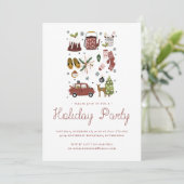 Kerstvreugde | Kerst Hygge Illustratie Feest (Staand voorkant)