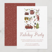 Kerstvreugde | Kerst Hygge Illustratie Feest (Voorkant / Achterkant)