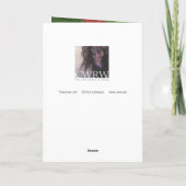 "Kerstvreugde" kerstkaart (met binnenkant ontwerp) Feestdagen Kaart (Achterkant)