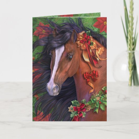 "Kerstvreugde" kerstkaart (met binnenkant ontwerp) Feestdagen Kaart (Voorkant)