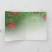 "Kerstvreugde" kerstkaart (met binnenkant ontwerp) Feestdagen Kaart (Binnen)