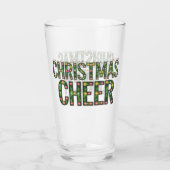 Kerstvreugde Kersttypografie Glas (Achterkant)