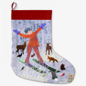 Kerstvreugde LeeMarie's Creative Design Grote Kerstsok (Voorkant)
