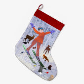 Kerstvreugde LeeMarie's Creative Design Grote Kerstsok (Voorkant (Hangend))
