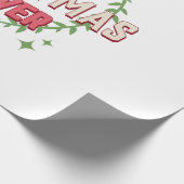 Kerstvreugde Liefhebber Cadeaupapier (Hoek)