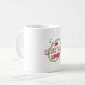 Kerstvreugde Liefhebber Koffiemok (Voorkant links)