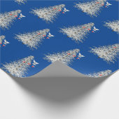 Kerstvreugde met witte duif cadeaupapier (Hoek)