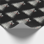 Kerstvreugde met witte duif cadeaupapier (Hoek)