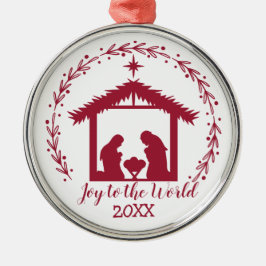 Kerstvreugde Metaal Kerststallen Ornament