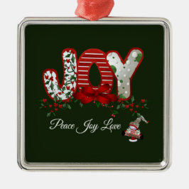 Kerstvreugde Metalen Ornament