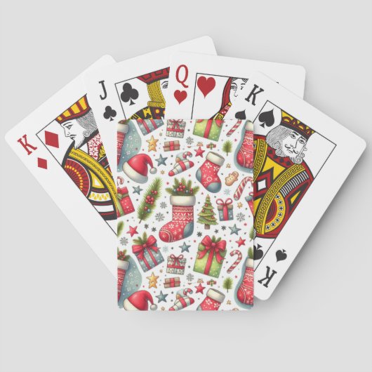 Kerstvreugde Pokerkaarten (Achterkant)