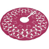 Kerstvreugde, rode en witte boomrok kerstboom rok (Gekanteld)