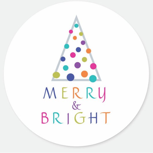Kerstvreugde Ronde Sticker