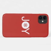 Kerstvreugde Rood iPhone 11 Hoesje (Achterkant (horizontaal))