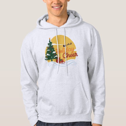Kerstvreugde: Santa's slee-rit Hoodie (Voorkant)
