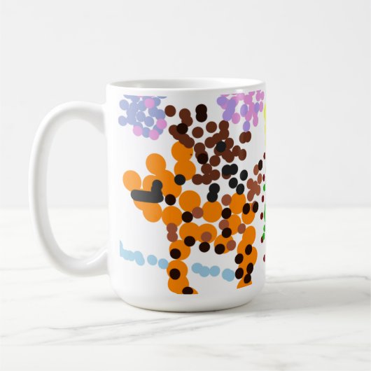 Kerstvreugde schattig koffiemok (Links)