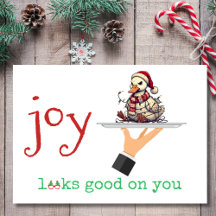 Kerstvreugde staat je goed Grumpy Duck Kerstkaart
