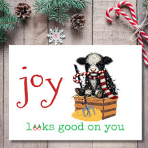 Kerstvreugde staat je goed Sassy Cow Kerstmis