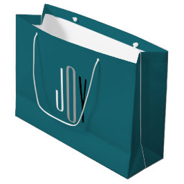 Kerstvreugde Turquoise Grijs Wit Zwart Modern Op M Groot Cadeauzakje