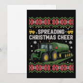 Kerstvreugde Verspreiden Boerderij Tractor Verschr Kaart (Voorkant / Achterkant)