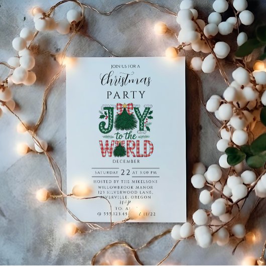 Kerstvreugde voor de Wereld Kerstmis Kaart