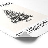 Kerstvreugde voor de Wereld Oude Boom Kerstmis Pri Poster (Hoek)