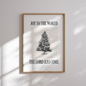 Kerstvreugde voor de Wereld Oude Boom Kerstmis Pri Poster