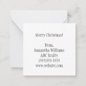 Kerstvreugde voor klanten Boho Kerstfeest Notitiekaartje (Achterkant)