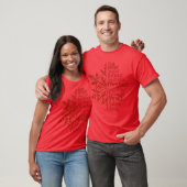 Kerstvreugde vrienden t-shirt (Unisex)