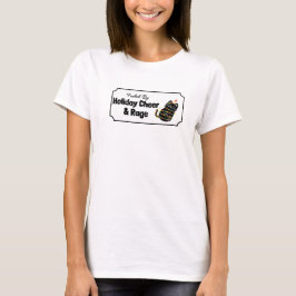 Kerstvreugde & woede met kat t-shirt