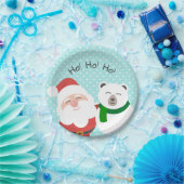 Kerstvrienden met Beer en kerstvrienden met en kl Papieren Bordje (Feest)