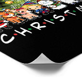 Kerstvrienden Santa Rudolph Snowman Familie Xma Poster (Hoek)