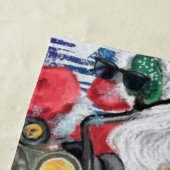 Kerstvrienden Strandhanddoek Cadeau - Grappig Strandlaken (In situ)