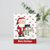 Kerstvrienden vakantie wenskaart feestdagenkaart (Staand voorkant)