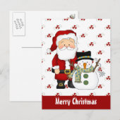 Kerstvrienden vakantie wenskaart feestdagenkaart (Voorkant / Achterkant)