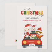 Kerstvriendenfeest Kaart (Voorkant / Achterkant)