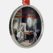 kerstvriendenversiering metalen ornament (Rechts)