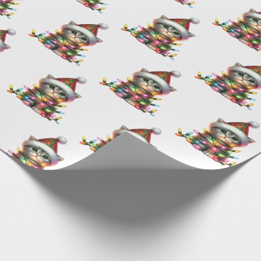 Kerstvriendjes en huisdieren cadeaupapier (Hoek)