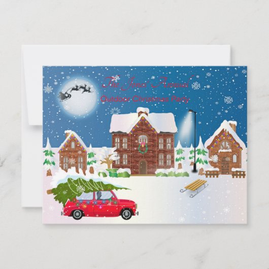 Kerstvrije tijd kaart (Voorkant)