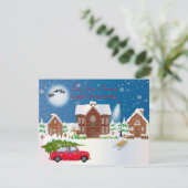 Kerstvrije tijd kaart (Staand voorkant)