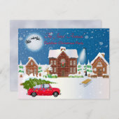 Kerstvrije tijd kaart (Voorkant / Achterkant)